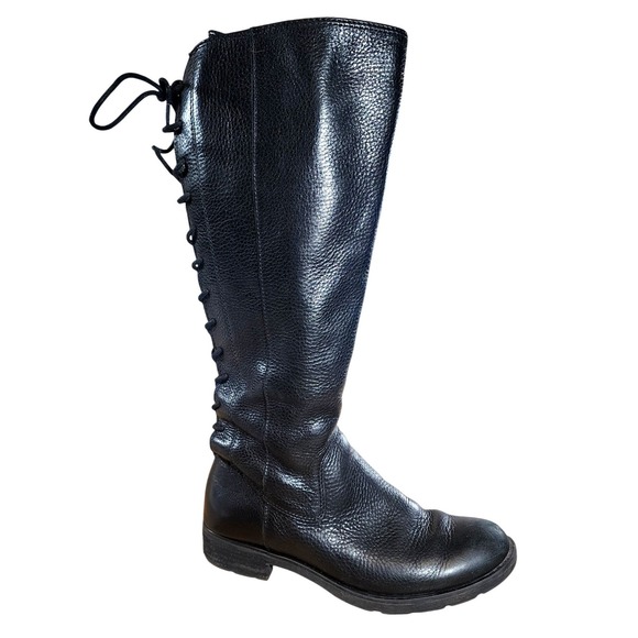 Sofft Shoes - SOFFT Sharnell II Waterproof Womens Black Leather Lace Up Knee High Boots Sz 8M